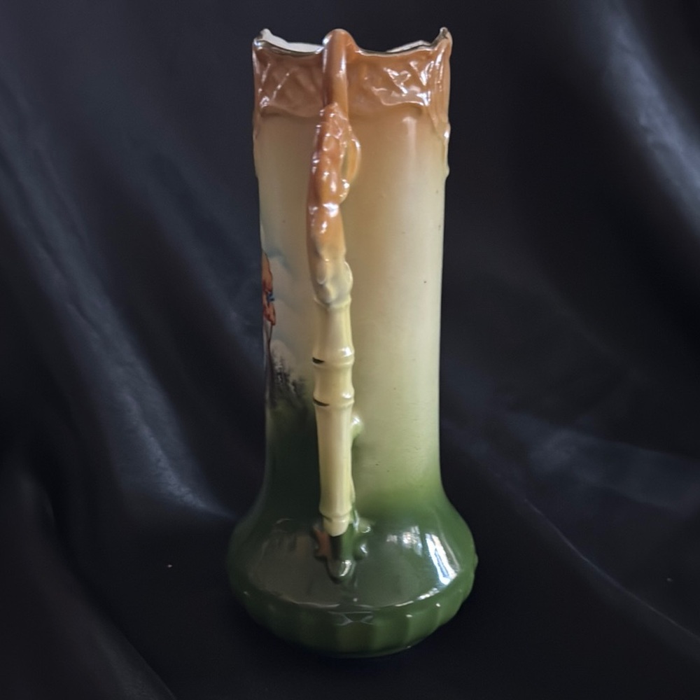 Vintage Ceramic Pitcher with Scenic Design Czech pottery - Picture 2 of 12